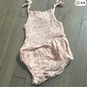 Rylee and cru 18-24m Pink Floral Baby Romper